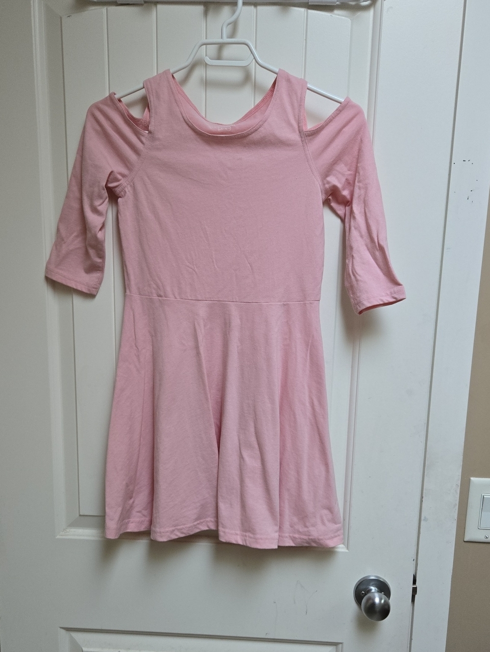 The Children's Place Pink Girls' Crewneck Top Naked Shoulder Large 10/12 Years
